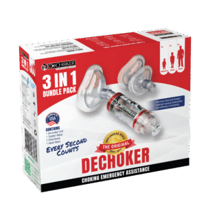 Dechoker 3-in-1 choking emergency device packaging.